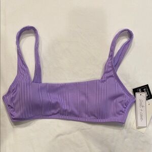 Salt and Cove Purple Ribbed Bralette